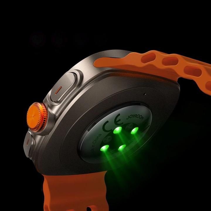Actual product image Joyroom Venture Series JR-FV2 Smart Watch (Answer/Make Call) - Vitality Orange (47.50 mm)