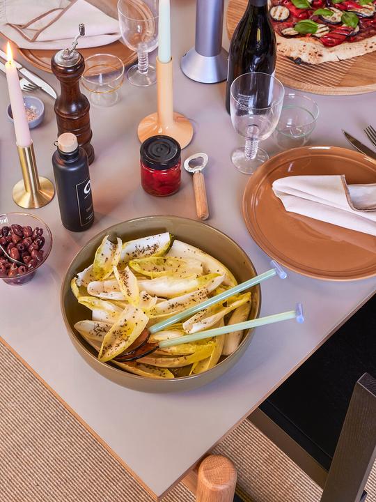 Actual product image Hübsch Oblique Dining Table Rectangular Grey (190 x 107 x 75 cm)