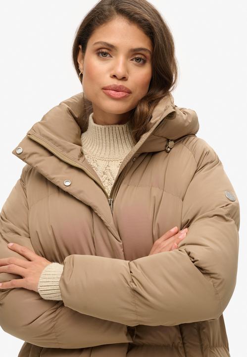 Actual product image Superdry Longline Hooded Puffer Jacket