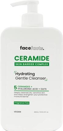 Actual product image Face Facts Hydrating Ceramide Cleanser for Dry and Sensitive Skin 400ml (Cleansing lotion, 400 ml)