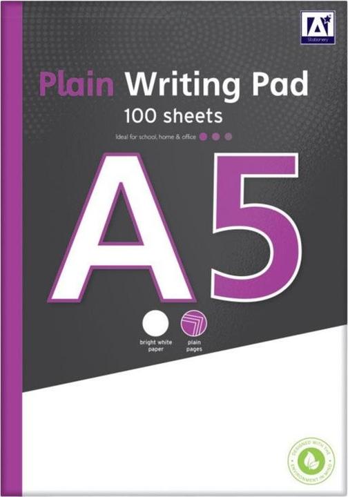 Actual product image IG Design Plain A5 Notepad (A5, Plain)