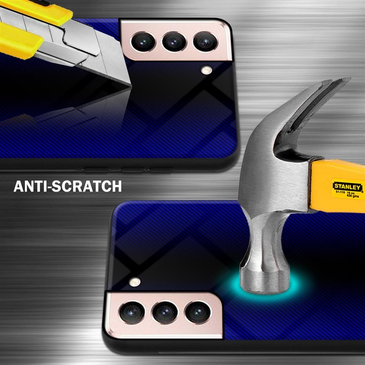 Productafbeelding Cadorabo TPU gestreepte glasplaat (Samsung Galaxy S21 5G)