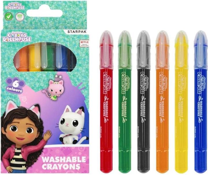 Produktbild Starpak Waschbare Buntstifte 6 Farben Gabi's Cat House (6x)