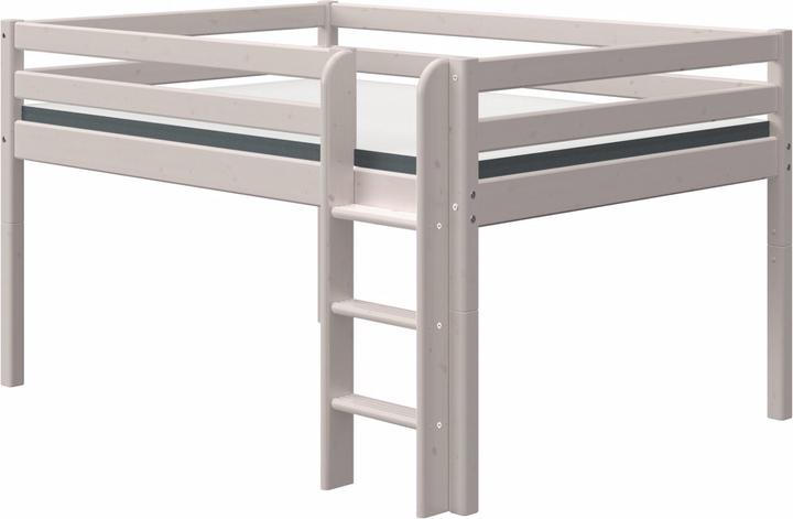 Flexa Halbhohes Bett Classic mit gerader Leiter 140x200cm (140 x 200 cm)