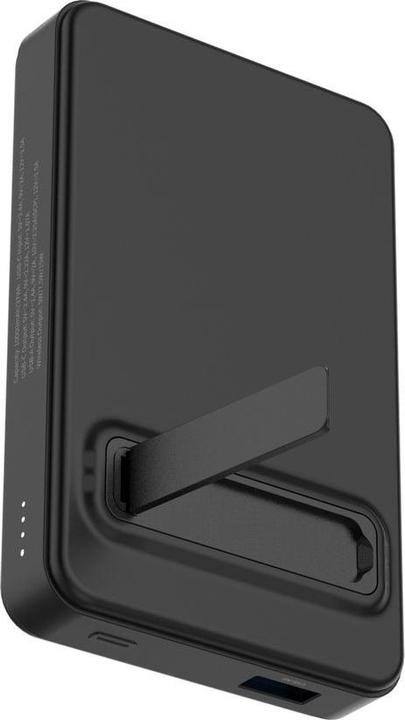 Produktbild Wozinsky Powerbank WLWP-10KA0Y3S 22,5W PD Qi2 10000 mAh, mit Ständer, 1x USB-A, 1x USB-C - schwarz (10000 mAh, 22.50 W, 37 Wh)