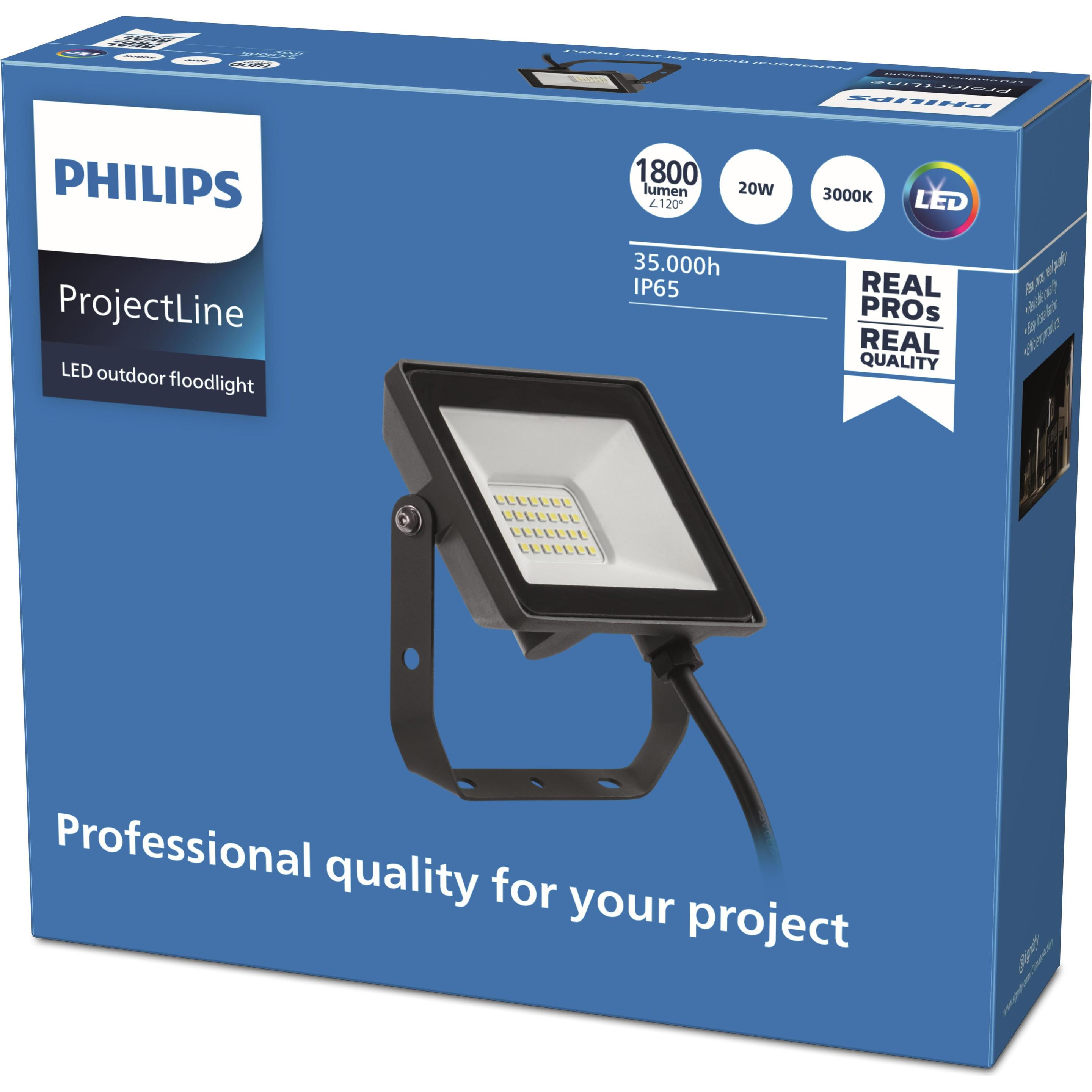 Thumbnail - Philips, Fassadenbeleuchtung, Projectline Flutlicht (1800 lm, IP65)