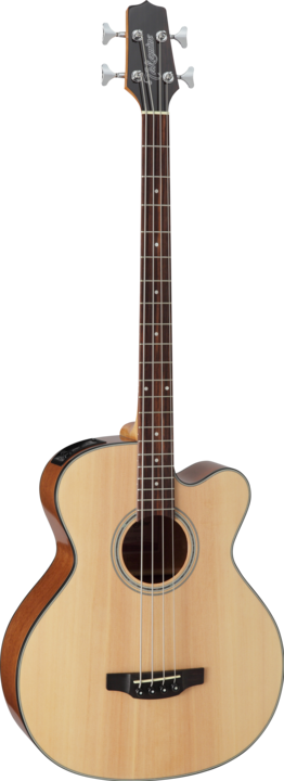 Image du produit Takamine Basse acoustique, G series, GB30CE NAT, Jumbo/C, 4 cordes (Set de guitares acoustiques, Épicéa, Acajou, Feuillage indien)