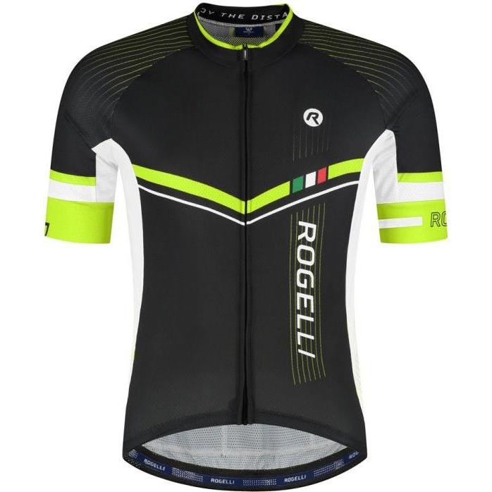 Rogelli, Uomini, Maglia ciclismo, Gara Mostro II T-shirt Black and Yellow 5XL (5XL), Nero, Giallo, 5XL