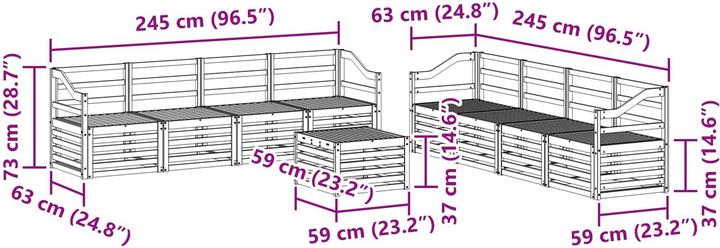Produktbild vidaXL Outdoor-Sofa
