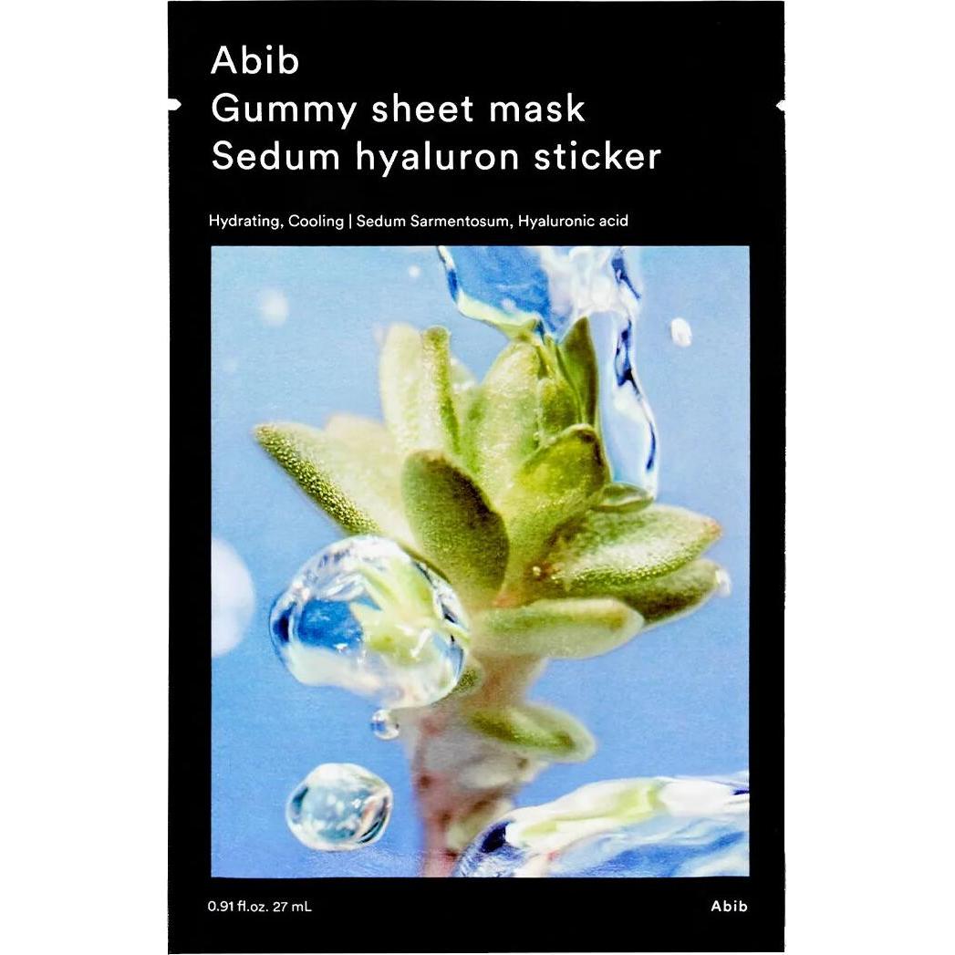 Abib, Maschera viso, - Sedum Hyaluron Sticker (Gummy Sheet Mask) 27 ml