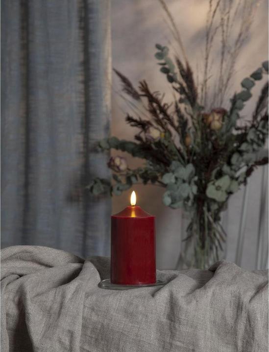 Actual product image Star Trading LED candle FLAME 7.5 cm x 15 cm, dark red (1x)