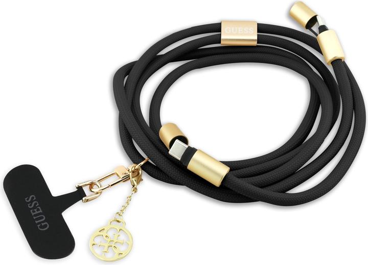 Produktbild Guess 4G Smartphone Lanière mit integriertem USB-C Schnelllade-Kabel und Charm
