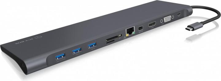 Produktbild Icy Box IB-DK2102-C - 11-Fach USB-C Dual Dock 60W PD (USB-C, 3 Ports)