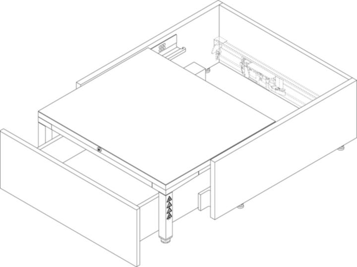Blum SPACE STEP kit, Z95.4600, NL=460 m