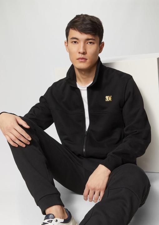 Produktbild s.Oliver Sweatshirt Jacke Sweatjacke mit Gold- oder Silber-Print (L)