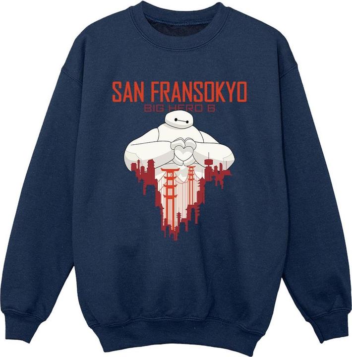 Produktbild Disney Big Hero 6 Baymax San Fransokyo Heart Sweatshirt Jungen (152, 158)