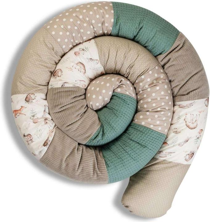Beige, Grün, Weiss