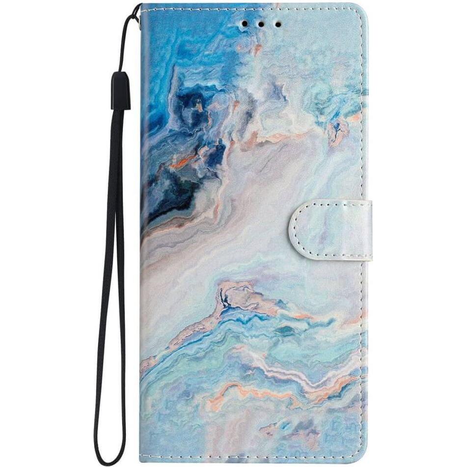 Cover-Discount iPhone 16 Pro - Tasche Hülle mit Motiv (Apple iPhone 16 Pro), Smartphone Hülle, Blau