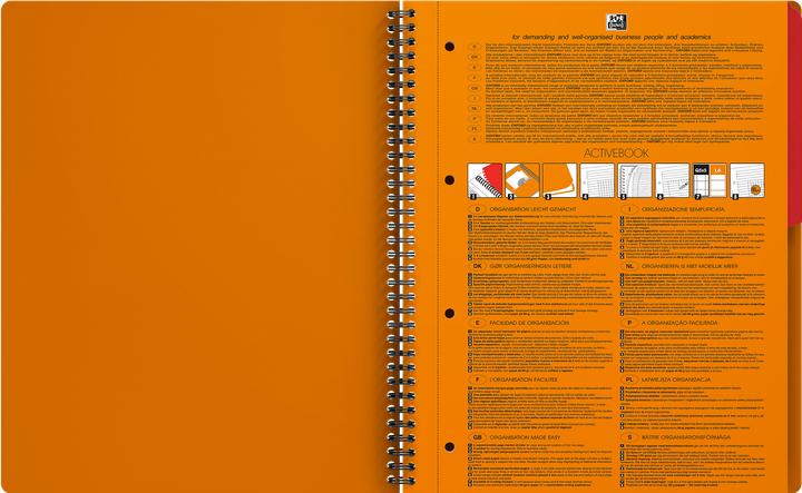 Image du produit Oxford Activebook A4 ligné (A4+, À rayures, Couverture souple)