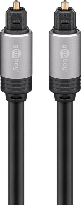 Produktbild Goobay Toslink Kabel mit Metallsteckern (0.75 m, Oberklasse, Optisch)