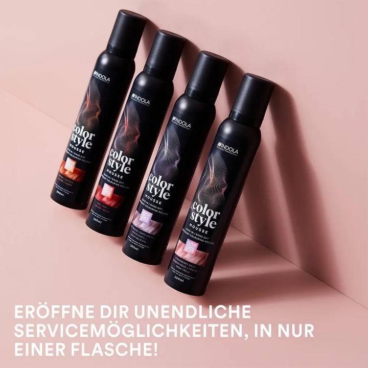 Image du produit Indola Mousse Color Style Brun moyen 200 ml (200 ml, Mousse coiffante)