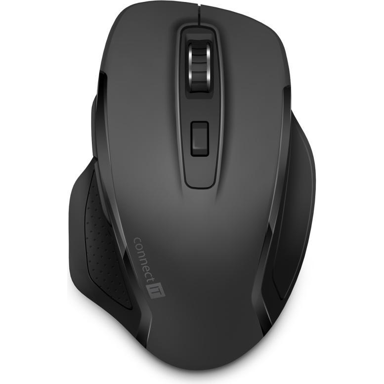 Connect IT Dual SmartSwitch bezdrátová pelė, USB-A + C (+1x AA baterie zdarma), pilka (Kabellos), Maus, Grau
