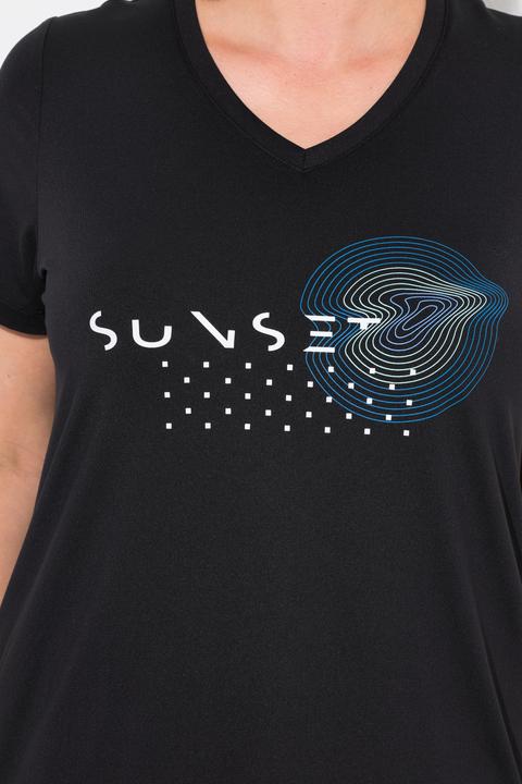 Produktbild Ulla Popken Funktionsshirt, schnelltrocknend, V-Ausschnitt, Halbarm (42, 44)