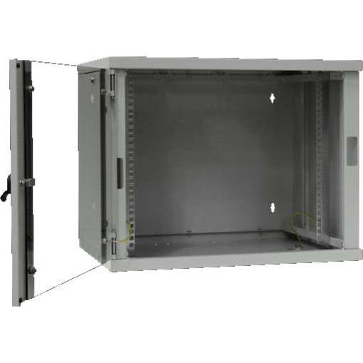 Rittal Netzwerkwandgehäuse 9HE 477x600x500 LANCase II/9 (9 HE, 19 Zoll Rack), Serverschrank, Grau