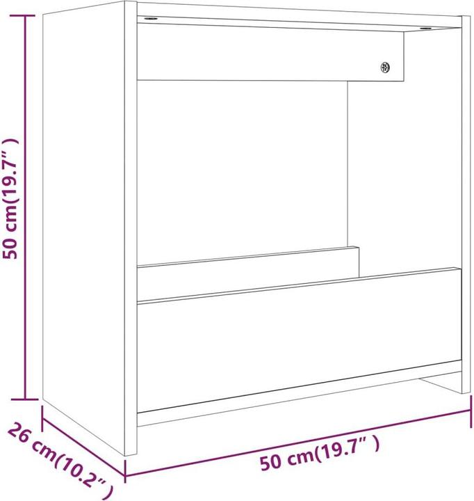 Immagine prodotto vidaXL Kristel (50 x 26 x 50 cm)