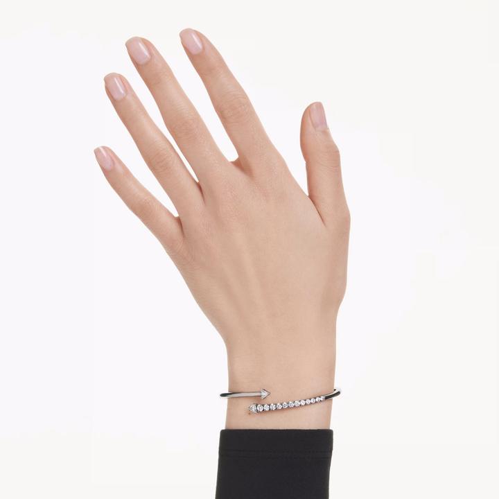Produktbild Swarovski Sublima Armreif Weiss Rutheniert (16.50 cm, Swarovski Metall)