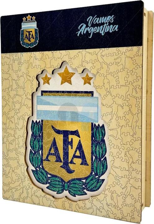 Produktbild Iconic Nationalmanschaft Argentinien- Logo - Holz Puzzle Grösse L (500 Teile) (500 Teile)