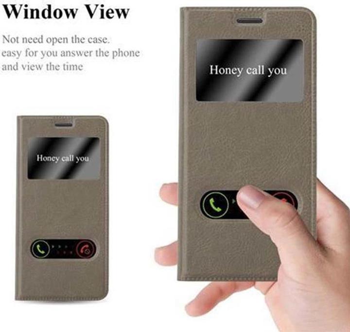 Produktbild Cadorabo Book mit View Doppelfenster Cover (Samsung Galaxy S7 Edge)