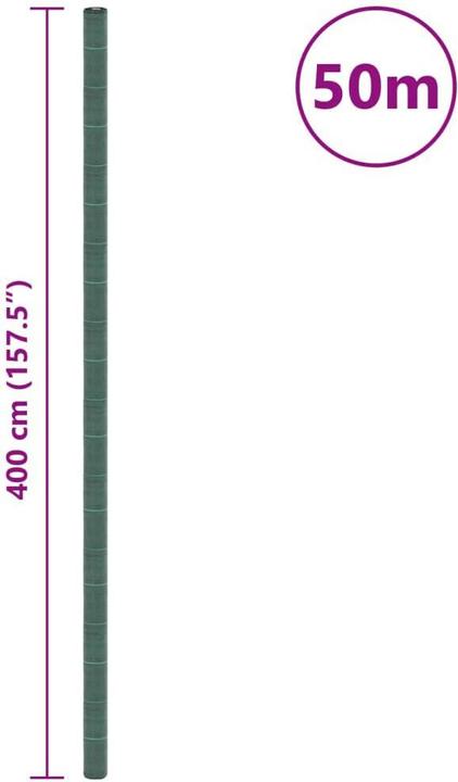 Image du produit vidaXL Unkrautvlies Gartenvlies Bodengewebe Mulchvlies Unkrautfolie Grün 4x50m