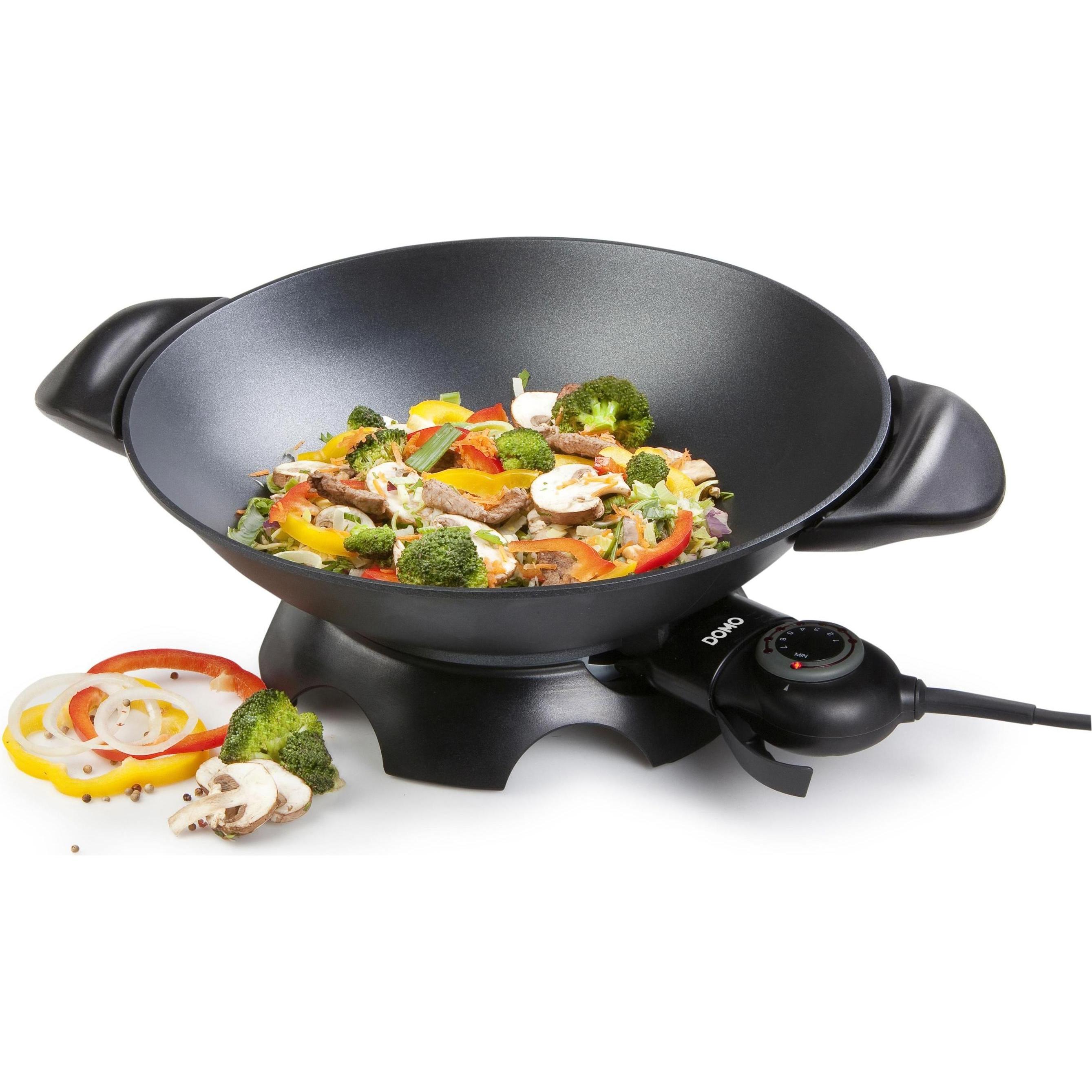 Thumbnail - Domo elektrischer Wok DO8708W, Tischgrill, Schwarz