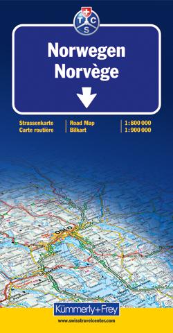 Actual product image Norway road map 750000
