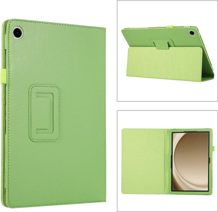 Actual product image Cover-Discount Galaxy Tab A9+ - Bi-fold stand case green (Galaxy Tab A9+)