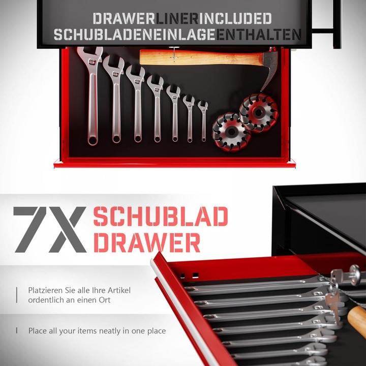 Produktbild Timbertech Werkstattwagen mit 7 Schubladen (7 x)
