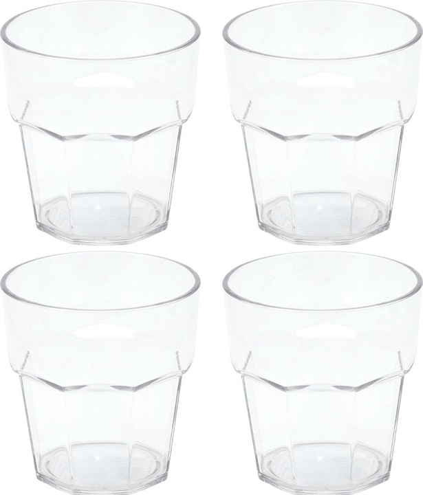 Produktbild Excellent Houseware 4er-Set Trinkgläser aus Kunststoff, 275 ml (0.28 l, 4 x)