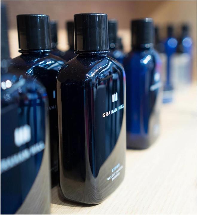 Image du produit Graham Hill Nettoyant et revitalisant - Shampooing Stowe Wax Out Charcoal (1000 ml, Shampoing liquide)