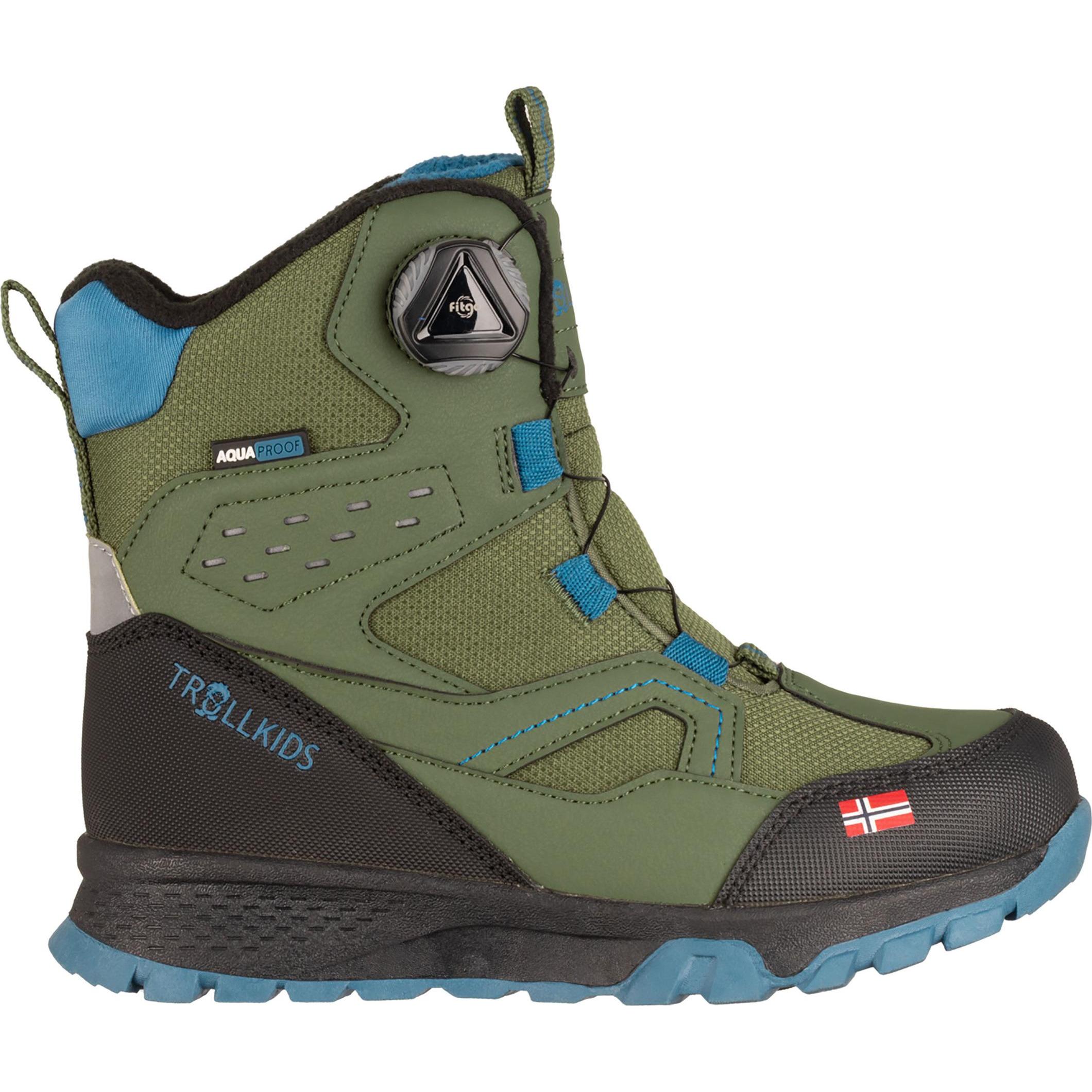 Trollkids, Unisex, Boots + Stiefel, Kid's Kirkenes Winter Boots, Grün, (34)