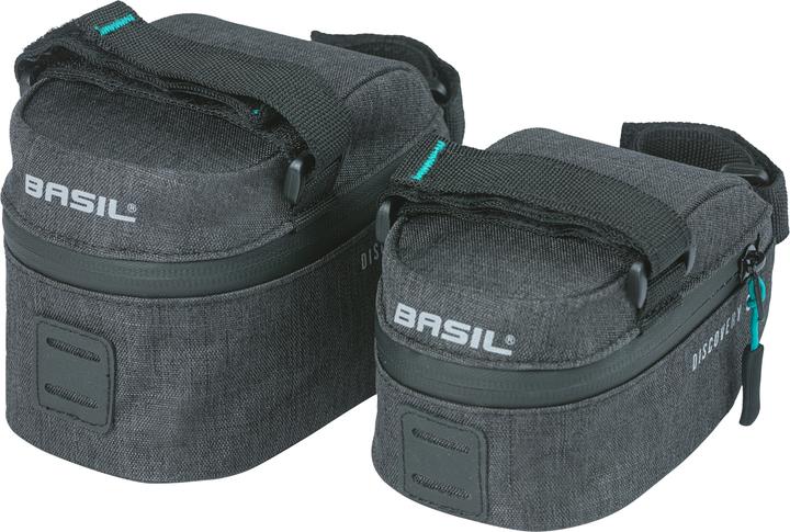 Productafbeelding Basil Discovery 365D Zadeltas S, 0,5L, zwart melee (0.50 l, Zadeltas)