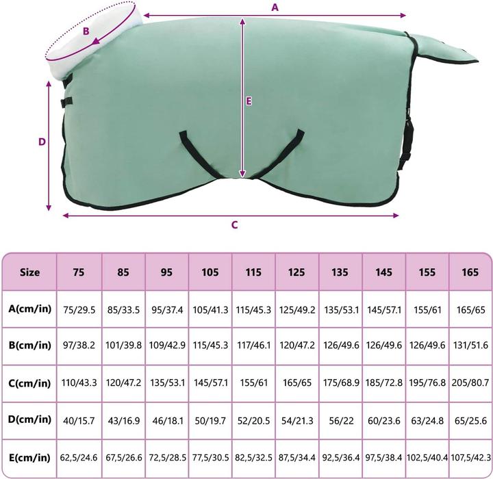 Produktbild vidaXL Pferdedecke (105 cm)