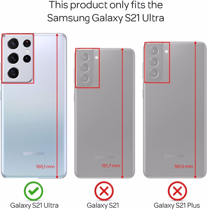 Actual product image Nalia Ultra Thin Hardcase (Samsung Galaxy S21 Ultra)