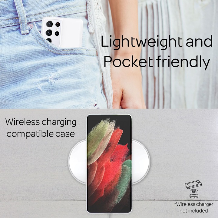 Actual product image Nalia Ultra Thin Hardcase (Samsung Galaxy S21 Ultra)