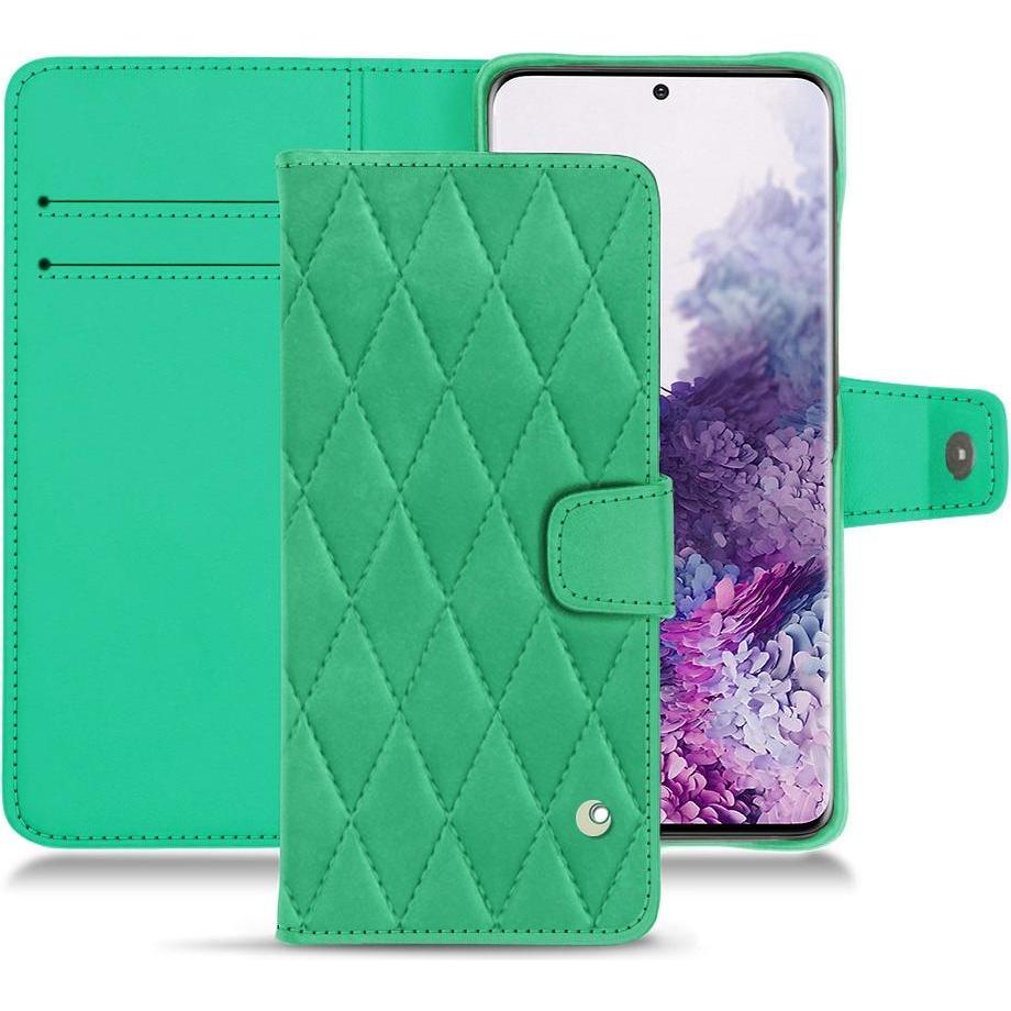 Noreve Lederschutzhülle Wallet (Samsung Galaxy S20), Smartphone Hülle, Grün