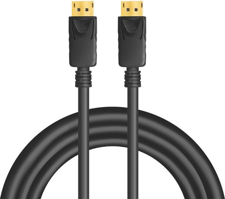 Produktbild LogiLink DisplayPort 1.4 Anschlusskabel, 5,0 m, schwarz DisplayPort Stecker (5 m, DisplayPort, 1.4)
