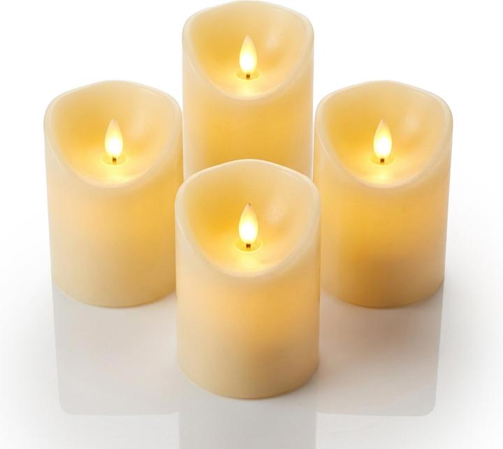 Actual product image Relaxdays 4x LED candles (4x)