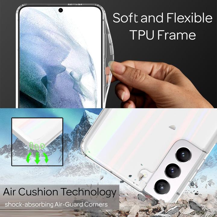Produktbild Nalia Klare Hartglas Handyhülle (Samsung Galaxy S21+)