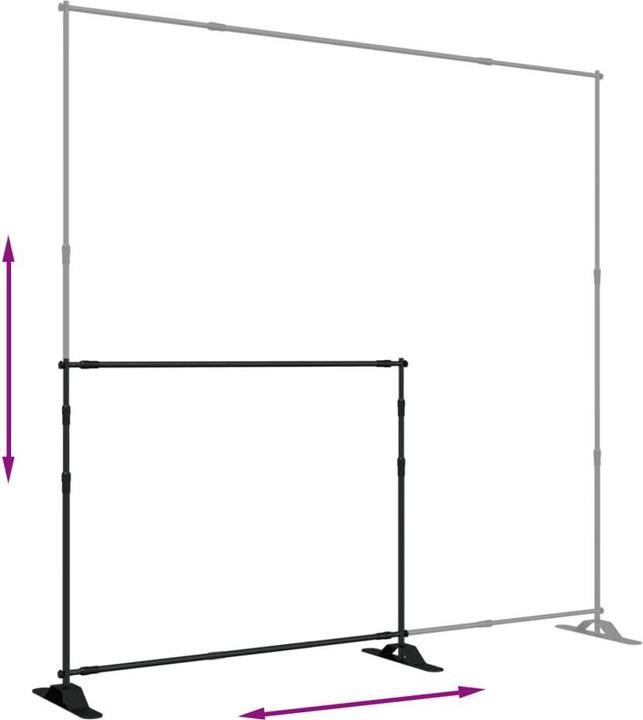 Produktbild vidaXL Hintergrundstativ (254 cm, 243 cm)