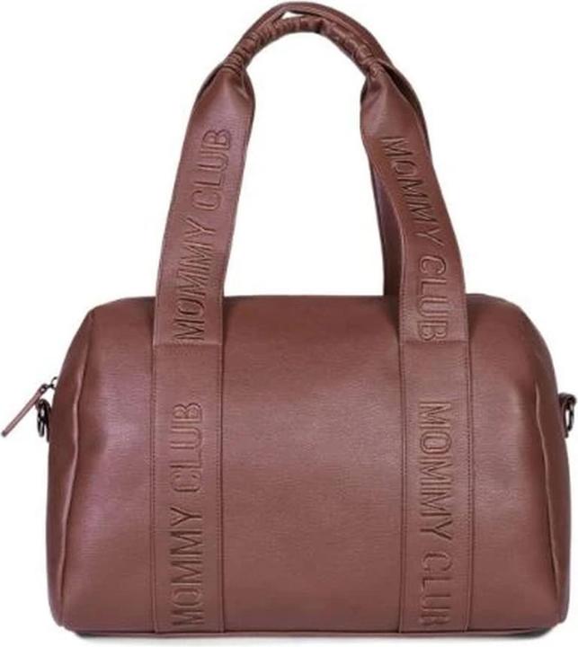 Actual product image Childhome Wickeltasche Mommy Club Signatur Leder dunkelbraun